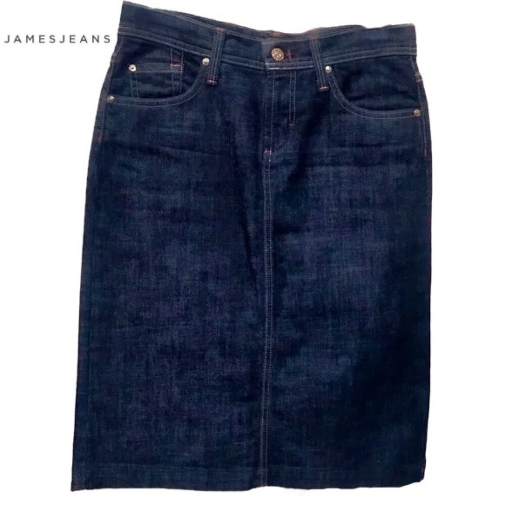 James Jeans Dry Aged Denim Pencil Skirt